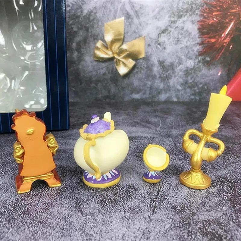 Disney Zestaw 4 żywicznych rękodzieł Ozdoby na biurko Mini modele do wnętrz Akcesoria do dekoracji domu Prezenty