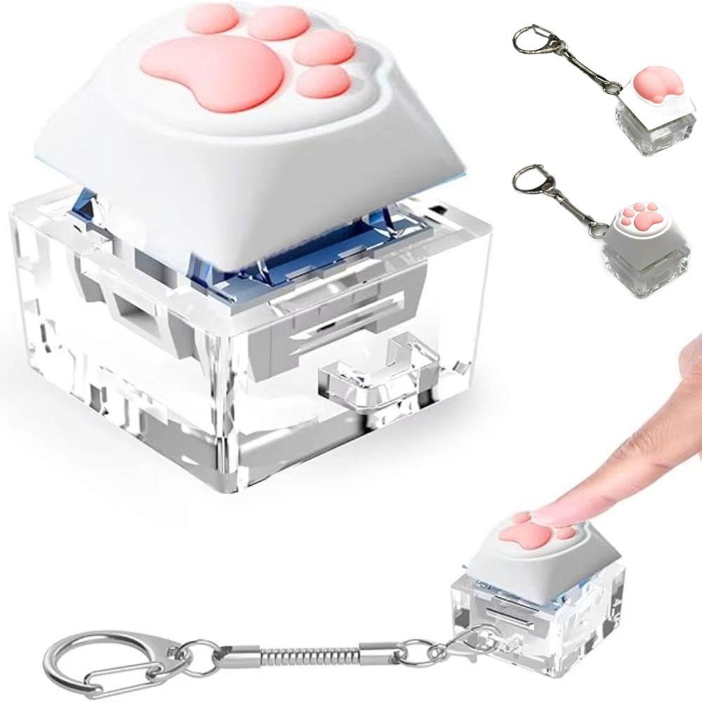 Cat Butt Keycap Tester Portable Back Bag Pendant Cute Fingertip Decompression Pressure Toy  Unisex