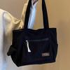 Woman Corduroy Handbag Large Capacity Versatile Shoulder Bag College Student Classroom Classroom Bag Tote Bag Multi Functional Commuting Bag