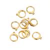 20pcs Gold Color Stainless Steel Round Leverback Earwire Hoop Earrings Findings DIY Women Earrings Connector Jewelry Making