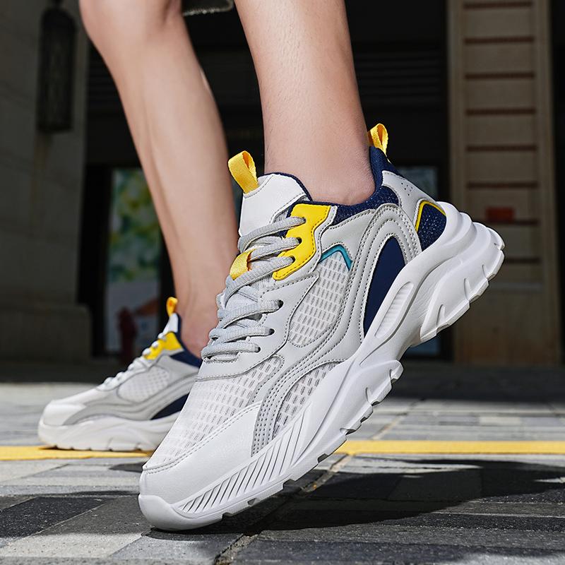 Fashion Men's Casual Sports Shoes Summer New Breathable Sports Shoes Outdoor Running Man's Hiking Shoes Comfortable Men's Walking Shoes