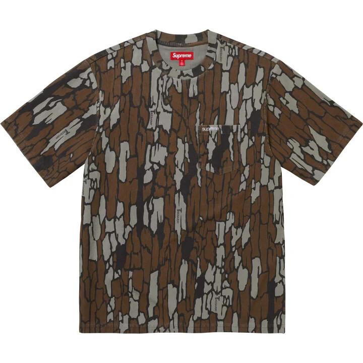 Supreme S/S Pocket Tee Mossy Oak Trebark Camo M