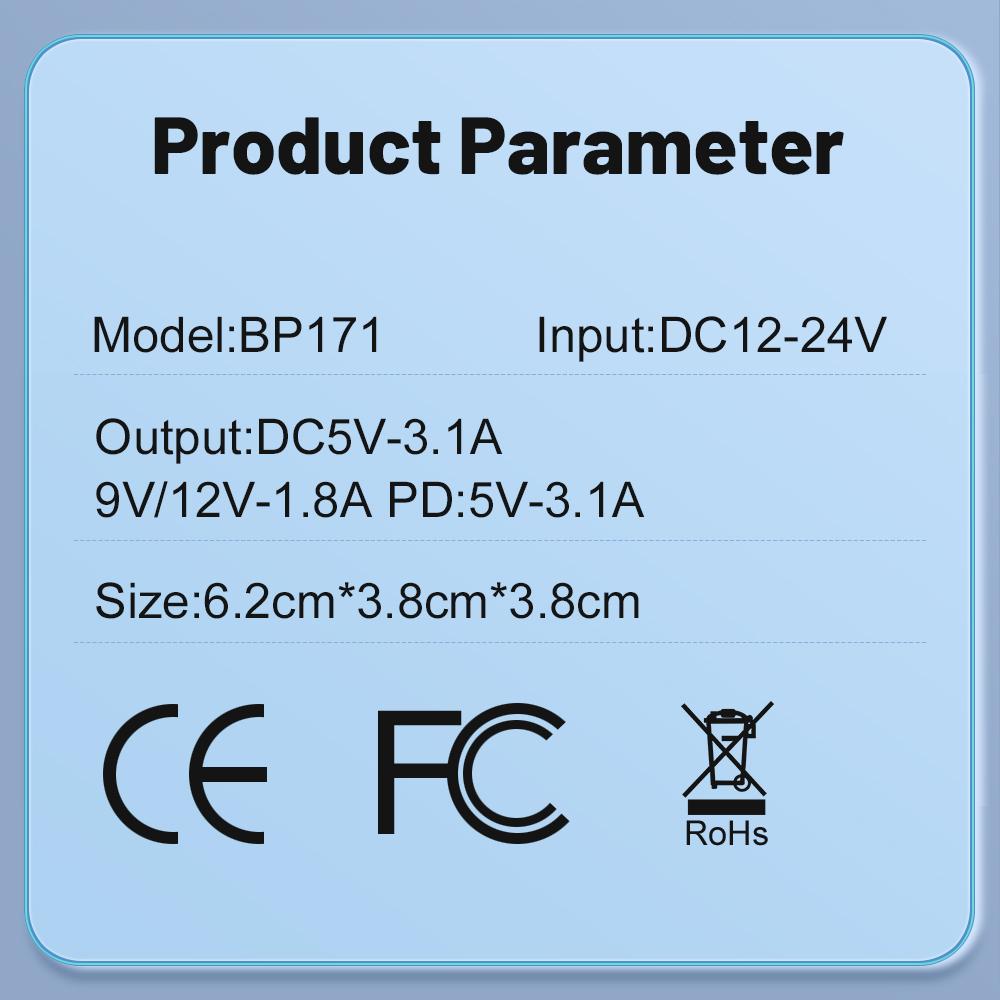 100W 5 Ports Car Charger Fast Charging PD QC3.0 USB C Car Phone Charger Type C Adapter in Car For iPhone Samsung  Xiaomi