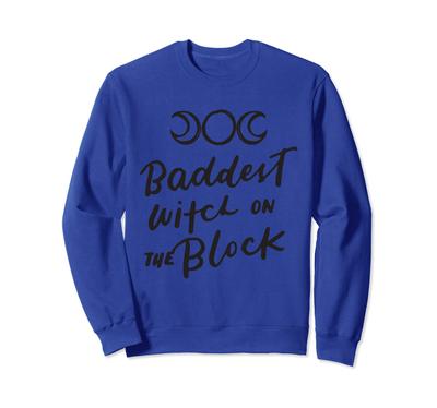 Funny Halloween Girl's Wickedest Witch On the Block Sweatshirt