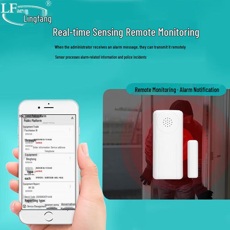 LFang WD8-NB Smart Door/Window Sensor Alarm CN plug (adapter included)