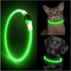 LED-Hundehalsband, leuchtendes USB-Hundehalsband für Katzen, 3 Modi, LED-Licht, leuchtendes Verlustpräventions-LED-Halsband für Hunde, Haustier-Hundezubehör