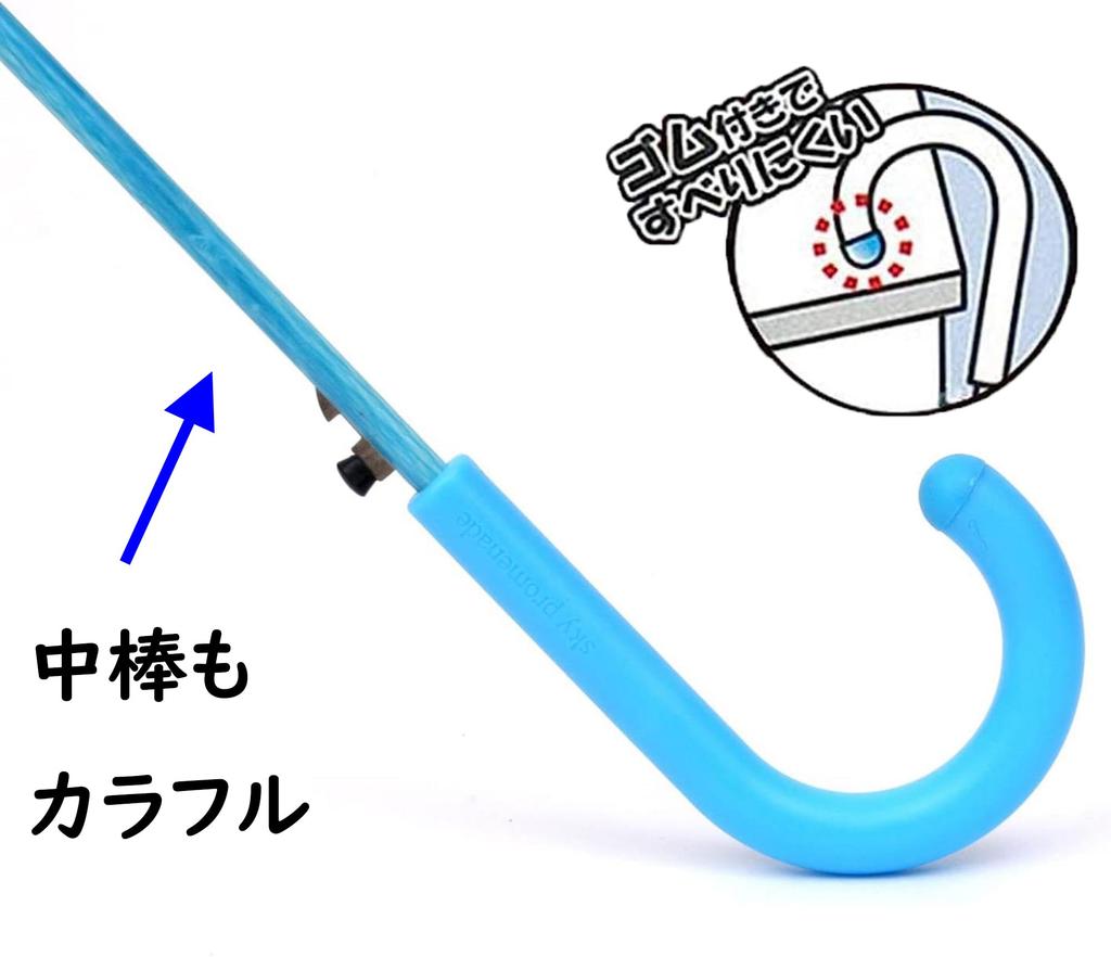 Basic Standard Vinyl Clear Jump Fiberglass Light Blue 107cm Umbrella, Umbrella, Large, 65cm, Windproof, Break-Resistant, Ribs, Stylish, Colorful,