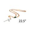 TREE OF LIFE REV. 22:14 Israeli Wooden Catholic Rosary Necklace, Olive Wood Rosary Beads, Icon Portrait & Crucifix Pendant, Confirmation and