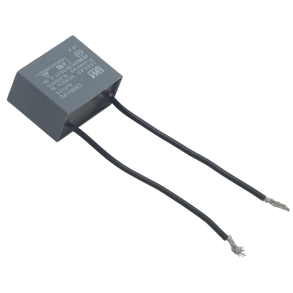 Shinekoo SFM684 5UF 250V Rectangular Aluminum Plastic Through Hole Mount Air Conditioner Capacitor