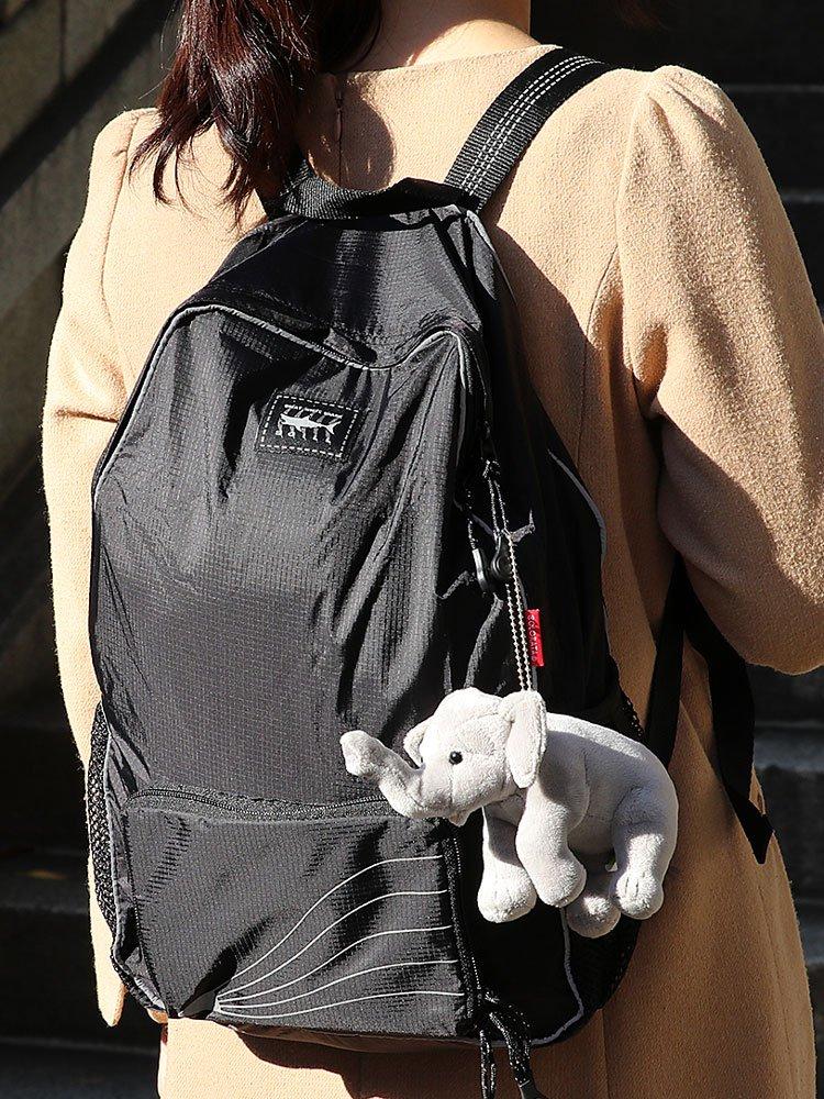 COLORATA Plush Asian Elephant Mascot Wild Cute Animal Keychain Doll Gift Christmas Present (Realistic Animal/with Chain) (Twice Tested) /