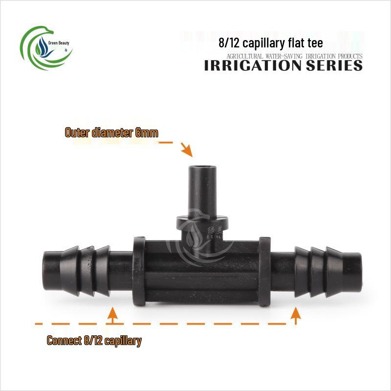 Capillary Fittings Set: 8/12 Straight, Elbow, Tee, 9/12 Connector, Garden Irrigation Auto-Watering