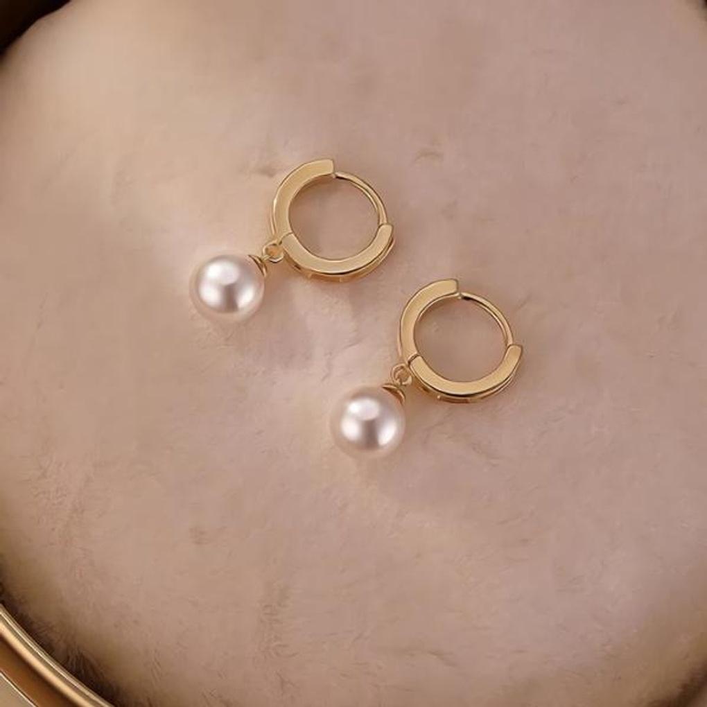 Women's Accessories Sari Modern Drop Pearl Earrings