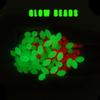 1000/3000PCS Wholesale Red Green Oval Soft Rubber Luminous Fishing Beads Glowing Sink Beads For Fishing Rigs Fishing Lure Tackle