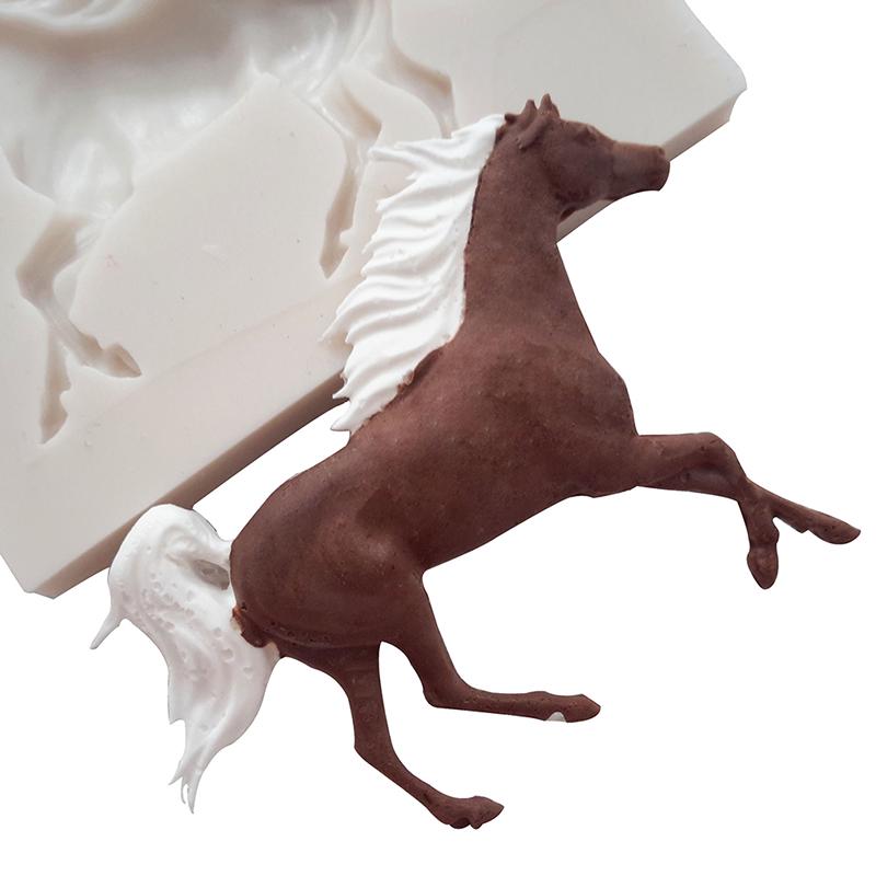 Silicone Mold Horse Candy Chocolate Fondant Molds Cake  Decorating Soap Tool