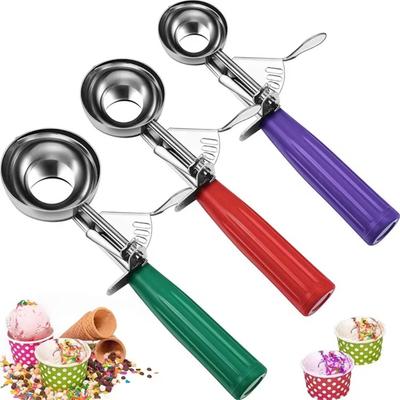 Gifts Stainless Steel Ice Cream Scoops Handle Portable Watermelon Baller Spoon Ball Kitchen Tool