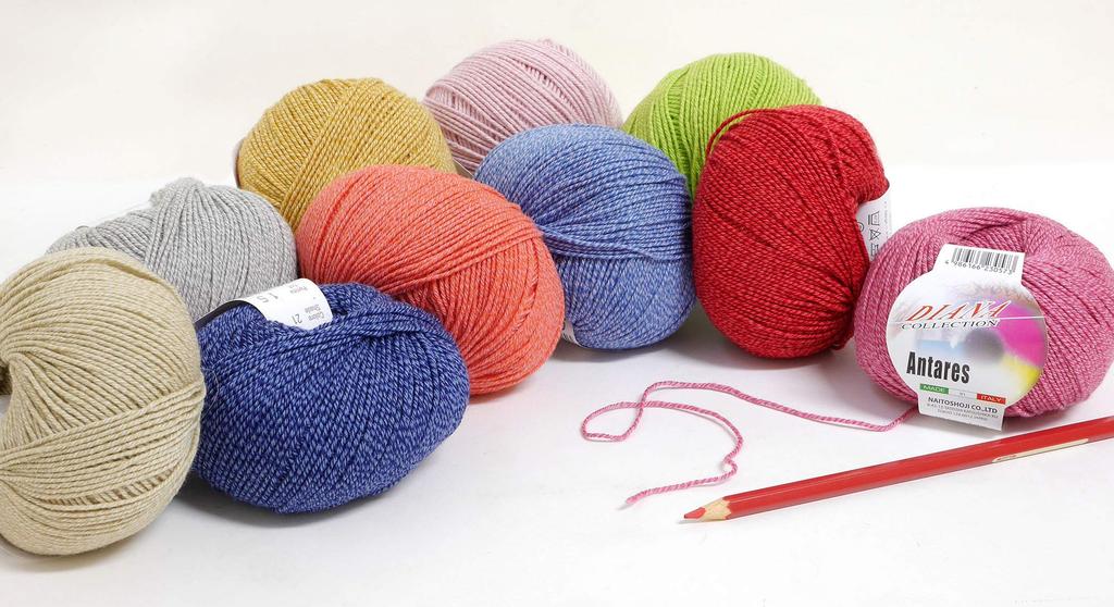 NASKA Antares Yarn Medium Thick Blue 50g 150m 10 Balls Set Col.21 Approx. F-59