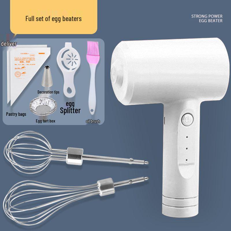 Wireless Automatic Egg Beater & Frother – Handheld Mixer for Cakes and Cream