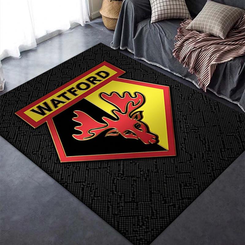 Watford FC Carpet Rug for Living Room Bedroom Home Sofa Decoration,Kids play Non-slip Floor Mat