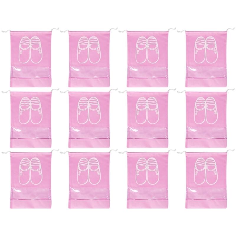 Travel Shoe Bag Shoes Storage Bags With Drawstring Closure Lightweighted and Durable for Travel