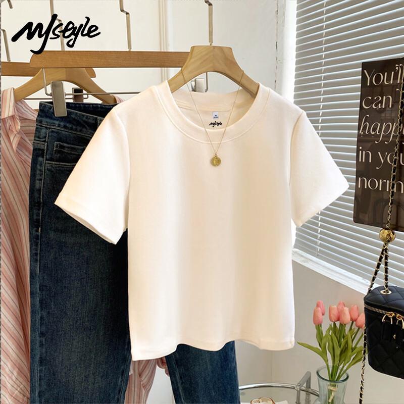 MJ STYLE Women's Pure Cotton Short Sleeve T-Shirt
