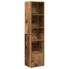 VidaXL Bookcase Old Wood 31x24x127 Cm Engineered Wood, Bookshelf, Storage Rack, Book Holder, 860353