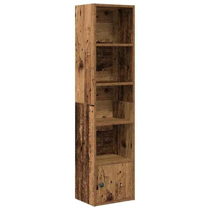 VidaXL Bookcase Old Wood 31x24x127 Cm Engineered Wood, Bookshelf, Storage Rack, Book Holder, 860353