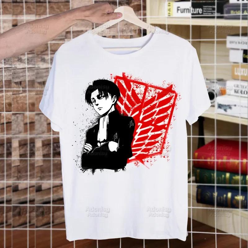 Shingeki no Kyojin Funny T Shirt Men Casual Short Sleeve Attack On Titan Tshirt Homme Manga Japanese Anime Allen T-shirt Tees