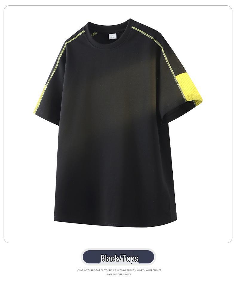 Summer 2026 Boys' Sports Suit: Short Sleeve T-Shirt & Long Pants Set for Junior High/High School