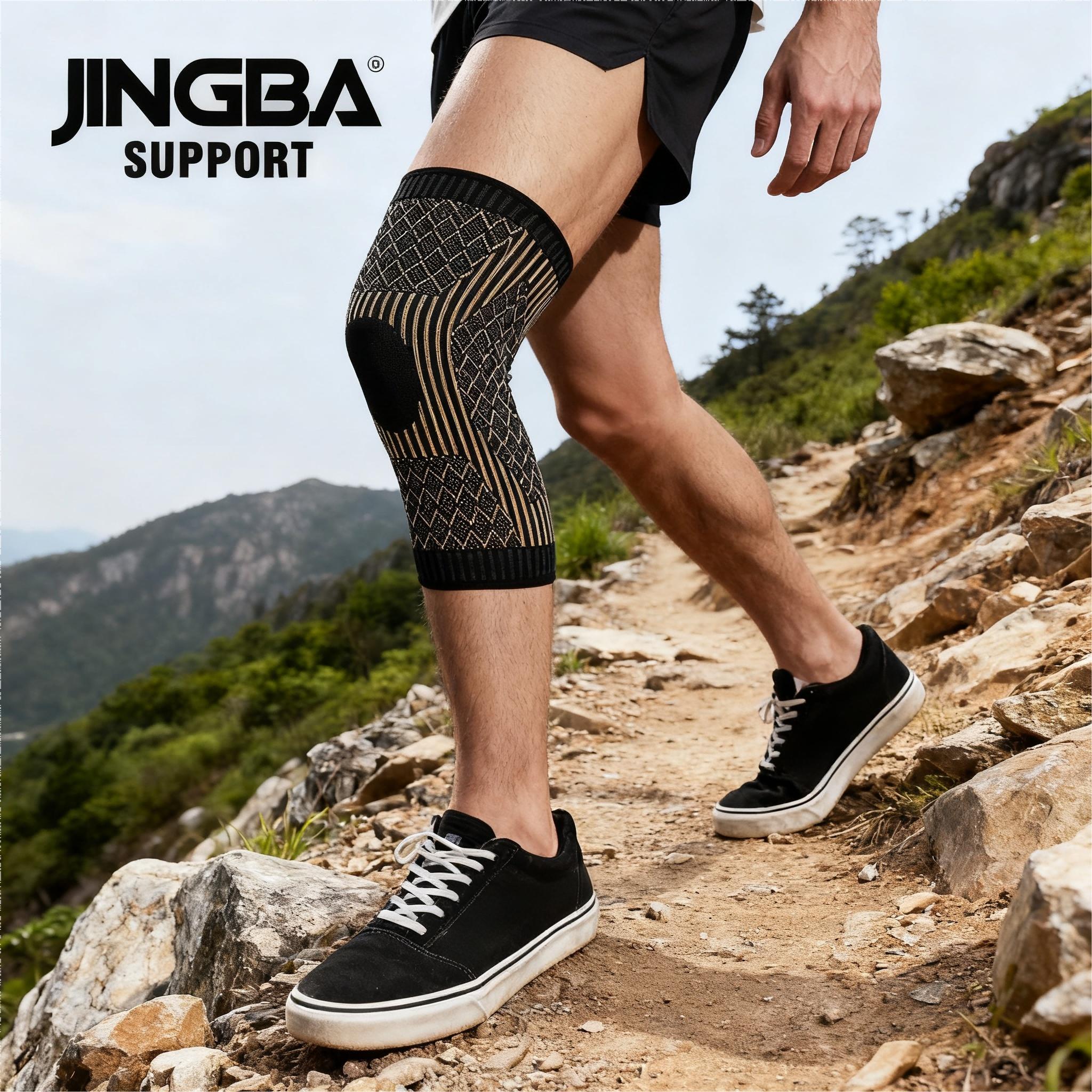

1 Piece Sports Knee Support – Breathable & Anti-Slip Design for Daily use & Workout for Women Men M коричневий