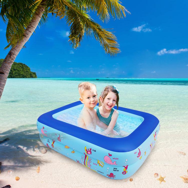 Portable Inflatable Multifunctional Children's Pool with Ocean Balls