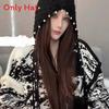 Floral Knit Beanie Hat For Women With Ear Protection And Cozy Warmth For Autumn Winter Seasons