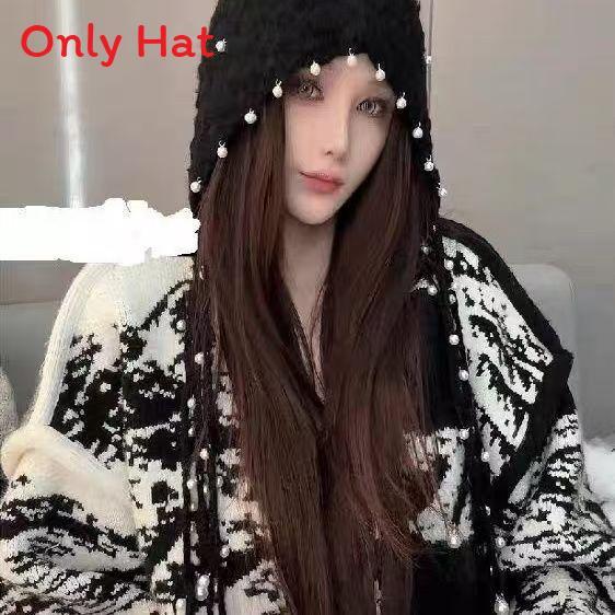 Floral Knit Beanie Hat For Women With Ear Protection And Cozy Warmth For Autumn Winter Seasons