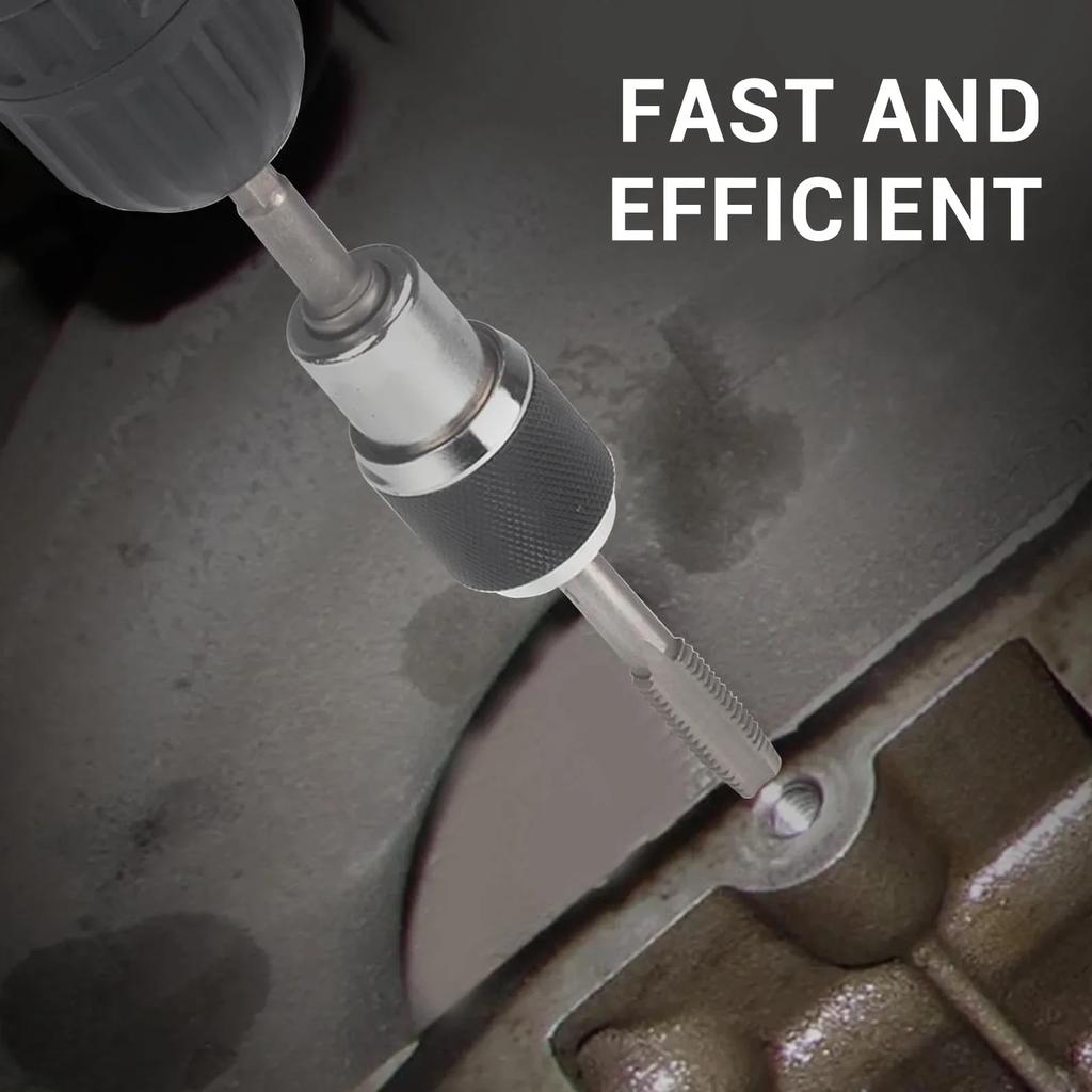 2Pcs Tap Socket Set Tap Sockets 3/8 Drive Adjustable Socket Set Adapter 6‑1/4in 1/4in‑1/2in for Reamers Screw Extractors