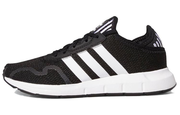 Adidas Originals Swift Run X Cushioning Low top Kids Running Shoes Black White FY2150 35.5