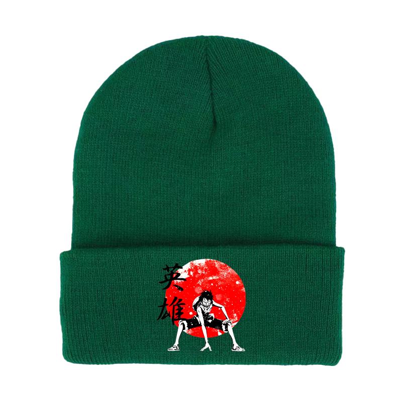 Janpanese Anime Winter Hats for Unisex Luffy New Beanies Knitted Hat Autumn Female Beanie Caps Warmer Bonnet Ladies Casual Cap