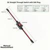 1pc DC12V25A Waterproof Inline Switch 12AWG ON/Off Button Switch With SAE Cable For Outdoor Electrical Equipment