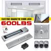 DC 12V AC100-240V 280KG 600LB System Electric Magnetic Door Lock Access & 3 Remote