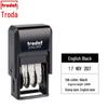 Trodat 4810 Self-Inking Date Stamp, 3.8x20mm, Adjustable, Chinese & English Dates