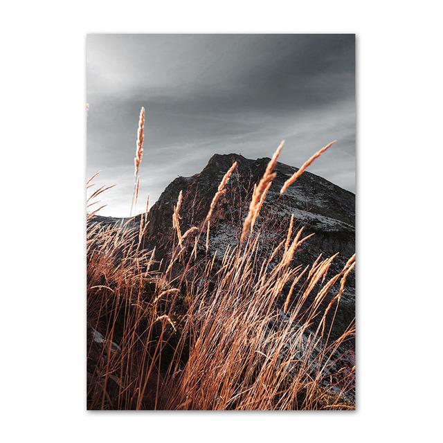 

Осенний пейзаж Картина Золотые листья Лес Картина на холсте Современный домашний декор стены Плакат Безрамные принты Декор интерьера Без рамки 21*30cm No Frame