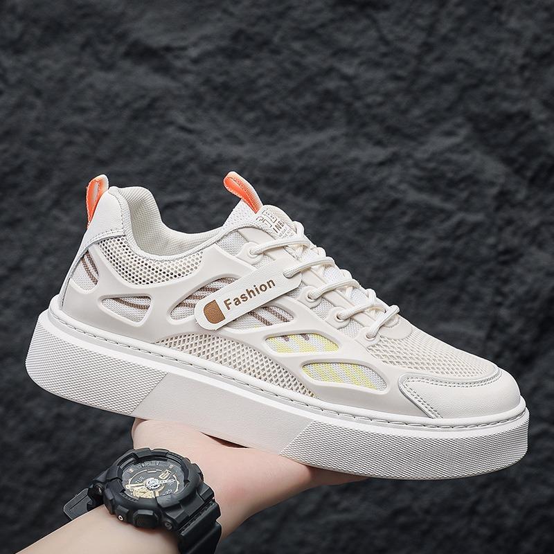 Autumn men's shoes little white shoes casual trendy shoes versatile mesh breathable sports shoes men's board shoes platform heightening shoes
