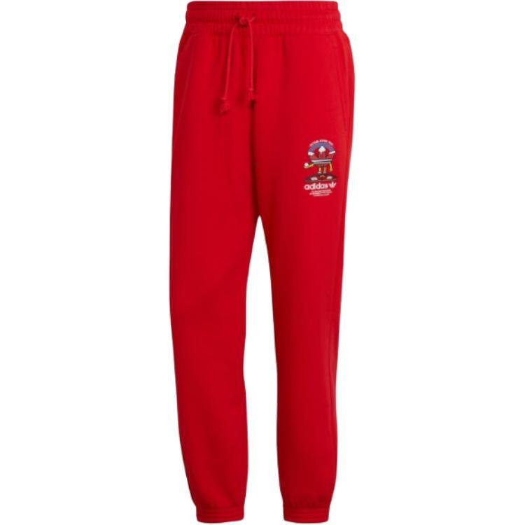 adidas Christmas Sweatpants  Vivid Red  Men s HK7444 S