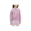 Nike Sportswear Velvet Pullover Hoodie Fashion Versatile Sweatshirt Kids Hoodies Gray Purple Red FZ5588-523