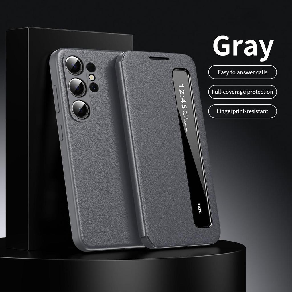 S25Ultra Slimme Raamhoes, APP Wakker Maken/Slaap, Portemonnee Telefoon Kaarthoes Voor Samsung Galaxy S25 Ultra Kaartvak Houder