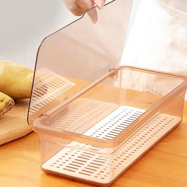 Cutlery storage box kitchen cutlery container draining spoon container cutlery organizer, 2 containers, transparent gray, Korean popular tableware