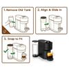 High Capacity 60oz Plastic Reservoir Plastic Coffee Machine Accessories for Coffee Makers XN900T40 XN900840 XN902T40