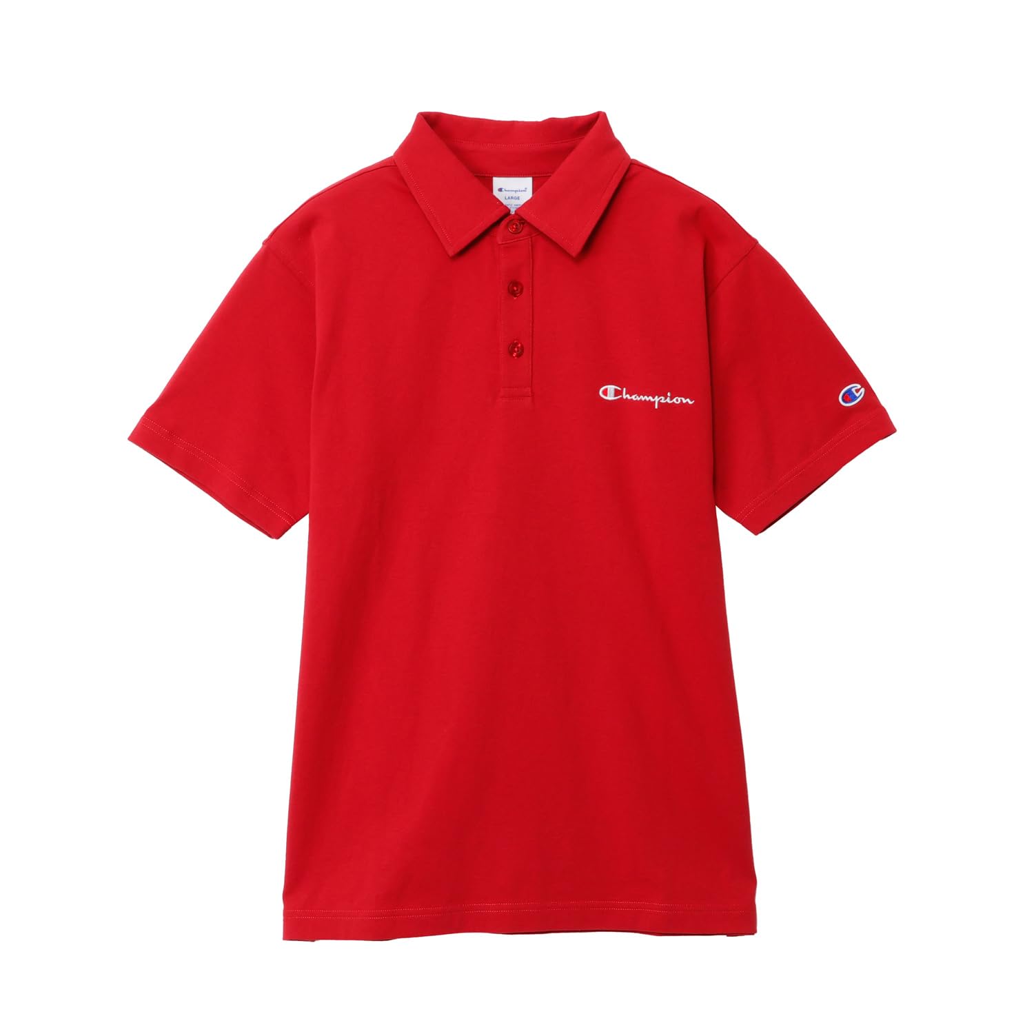 

Champion Вышитое логотипом Script Базовое поло с коротким рукавом Вышитая логотипом Script рубашка поло Красный S Футболка, Рукав, 100% хлопок, C3-X361Z, Мужская, Кирпичный,