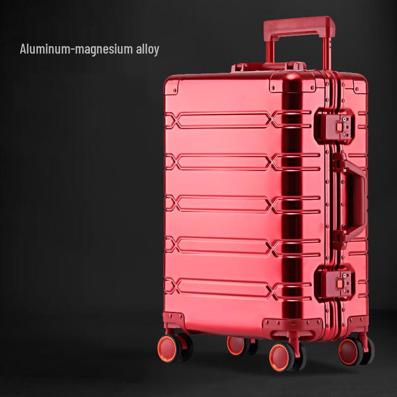 LETOO Aluminum Magnesium Alloy Spinner Luggage 20 inch