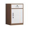 Mobile Under-Desk File Cabinet with Lock - Single Door, Sheet Metal, Small Office Tool Storage Drawer