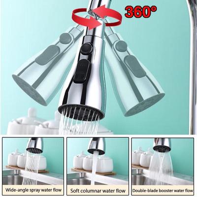 1 Stück Küchenarmatur Universal-Verlängerungsgerät, 360° drehbar, Kugeldüse, Wasserhahn-Adapter, Waschbecken, Ersatzteile, Küchenzubehör