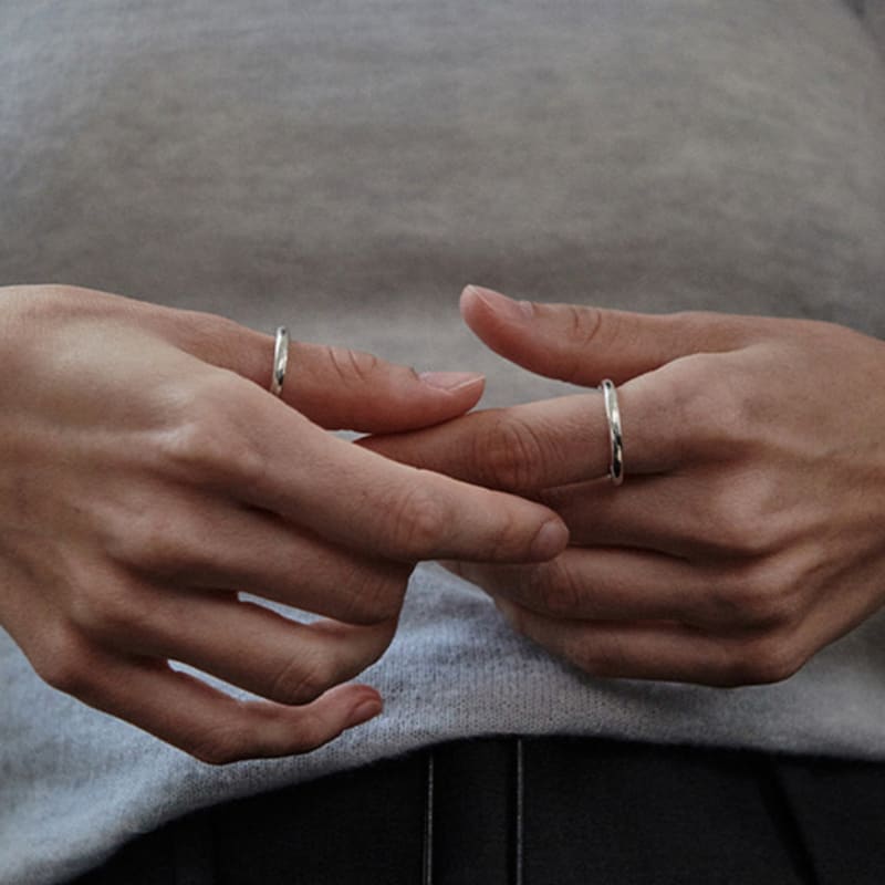 green [925 silver] Five.silver.175 / all ring